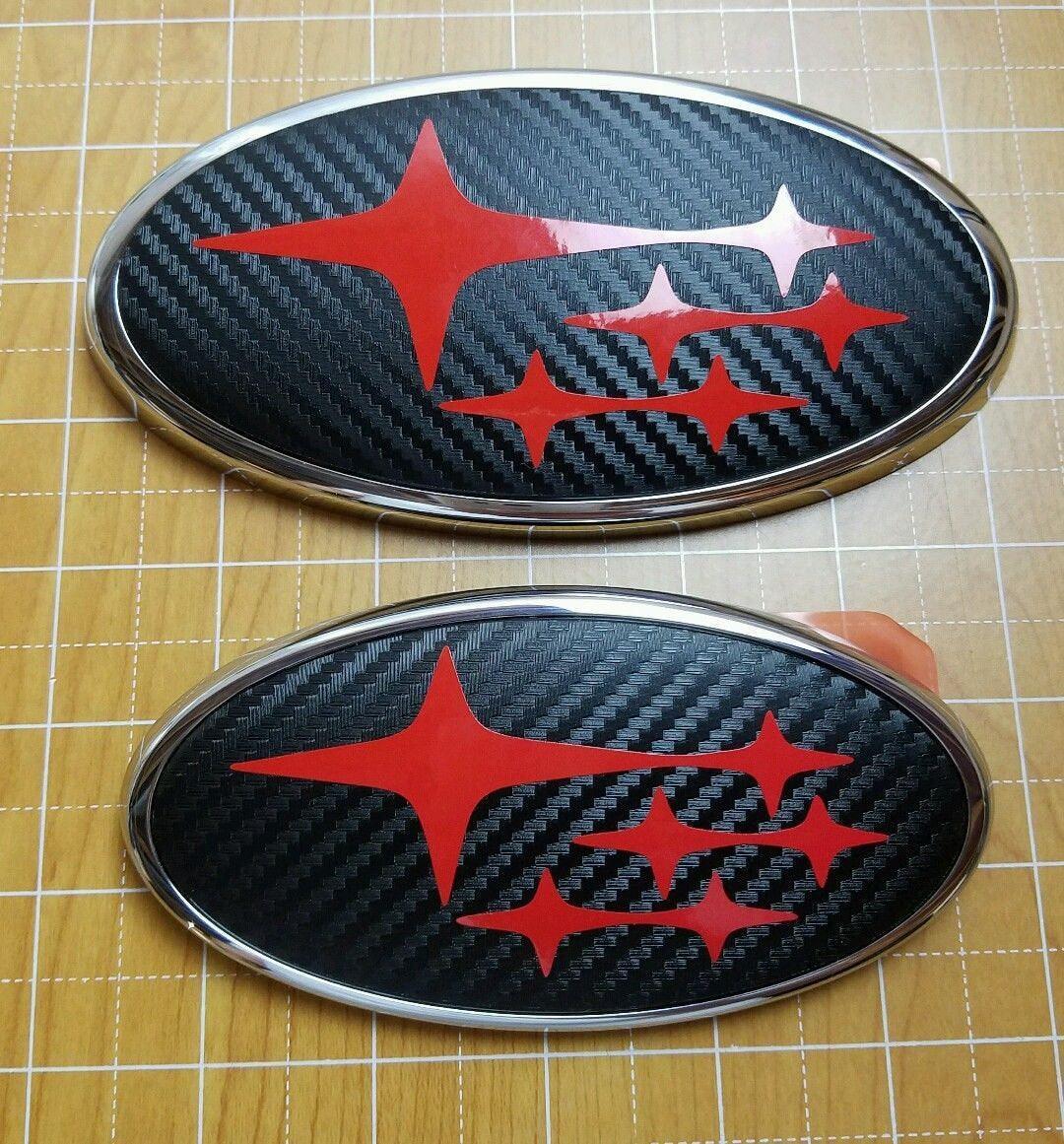 2024+ Crosstrek / Impreza 3D Carbon Fiber Front and Rear Emblem