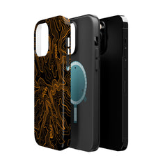 iPhone Magsafe Case - Badlands Topographic Design