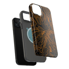 iPhone Magsafe Case - Badlands Topographic Design - StickerFab