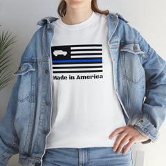 6th Gen Thin Blue Line Made in America Shirt - StickerFab