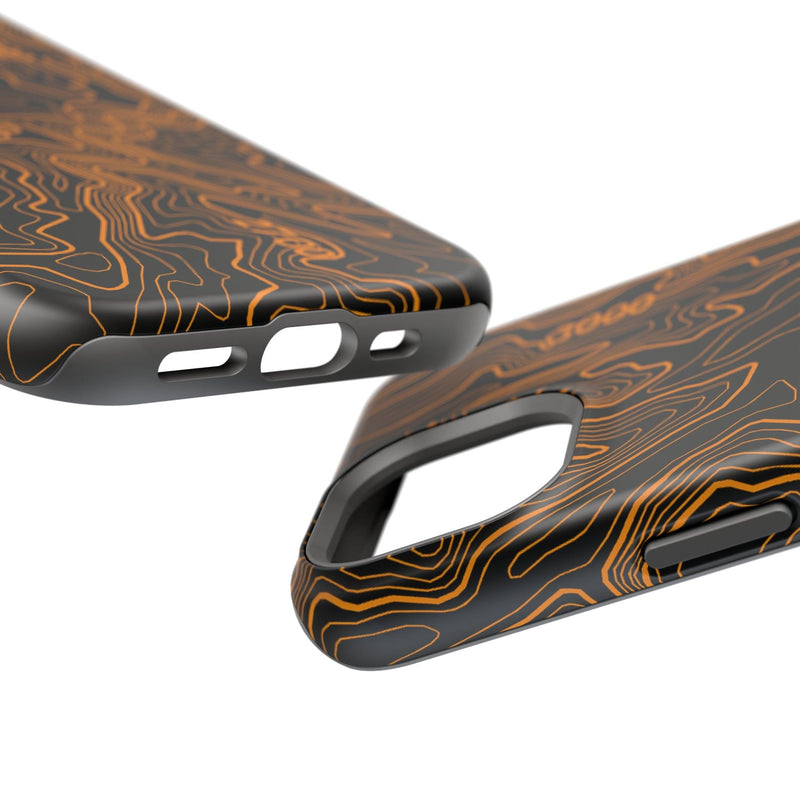 iPhone Magsafe Case - Badlands Topographic Design - StickerFab