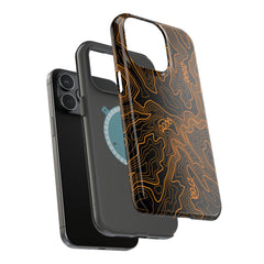 iPhone Magsafe Case - Badlands Topographic Design - StickerFab