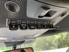 Printed Series Auxiliary Switch Labels (Upfitter) - 2017-2020 F-150 Raptor, 2017-2022 F-250 / F-350 Super Duty / 2024+ Grenadier - StickerFab