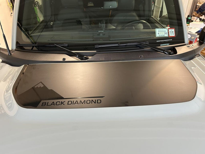 Black Diamond Stealth Hood Overlay - 2021+ Bronco - StickerFab