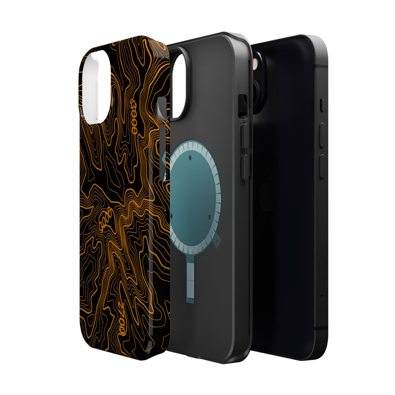 iPhone Magsafe Case - Badlands Topographic Design