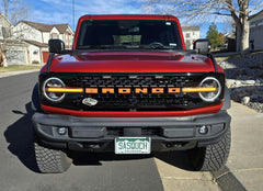 Printed Series  Signature DRL Bar Overlays - 2021+ Bronco (Signature Headlights)