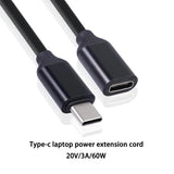 USB-C Male to Female 17" Extension Cable - Universal - StickerFab