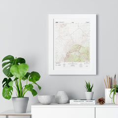 2012 Big Bend Topographic Framed Poster - StickerFab