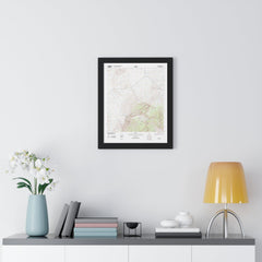 2012 Big Bend Topographic Framed Poster - StickerFab