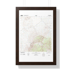 2012 Big Bend Topographic Framed Poster - StickerFab