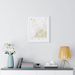 2012 Big Bend Topographic Framed Poster - StickerFab