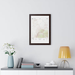 2012 Big Bend Topographic Framed Poster - StickerFab