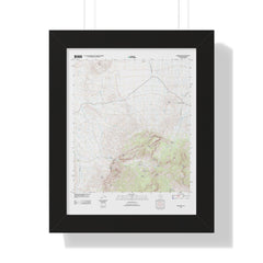 2012 Big Bend Topographic Framed Poster - StickerFab