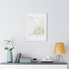 2012 Big Bend Topographic Framed Poster - StickerFab