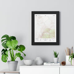 2012 Big Bend Topographic Framed Poster - StickerFab