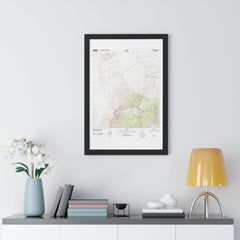 2012 Big Bend Topographic Framed Poster - StickerFab