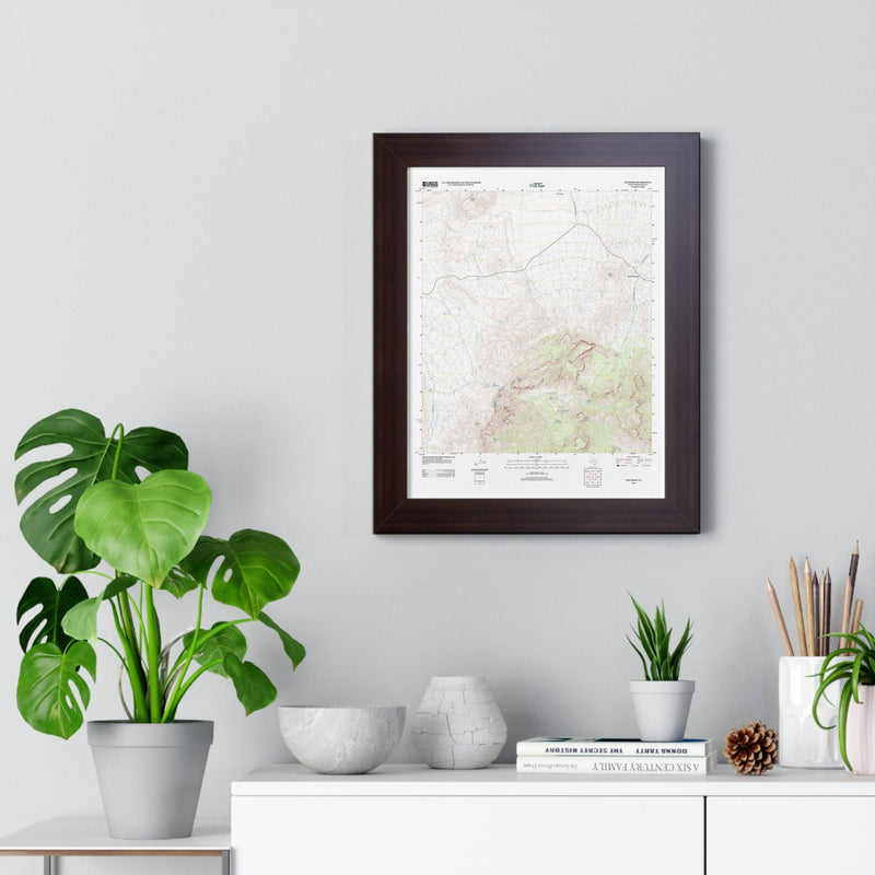 2012 Big Bend Topographic Framed Poster - StickerFab