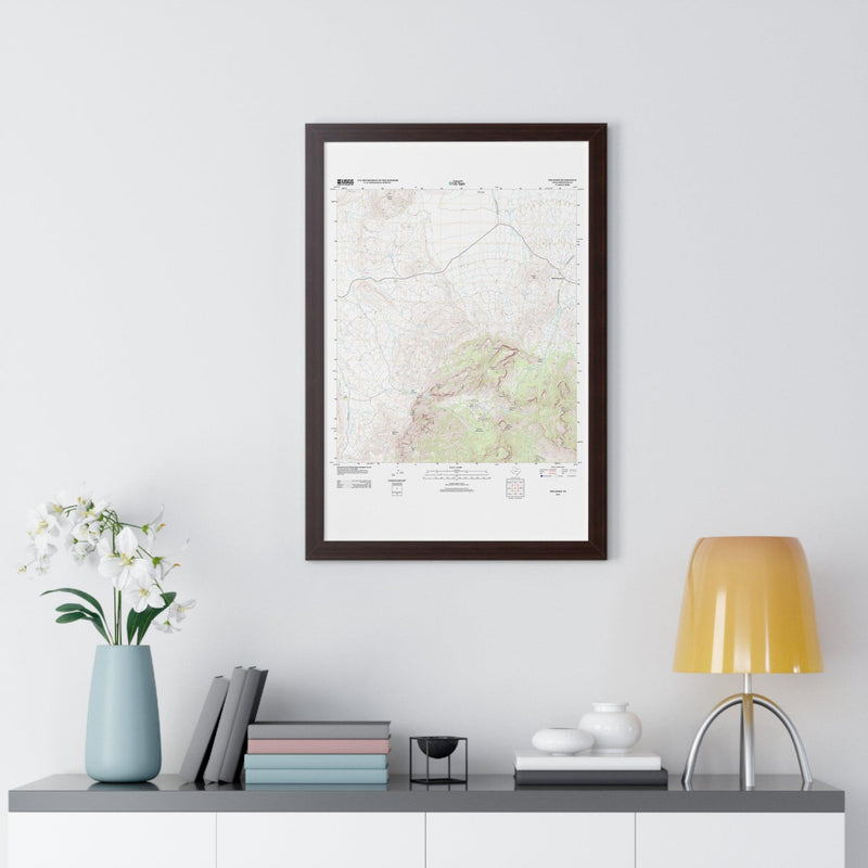 2012 Big Bend Topographic Framed Poster - StickerFab