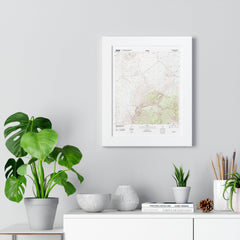 2012 Big Bend Topographic Framed Poster - StickerFab