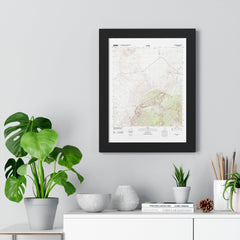 2012 Big Bend Topographic Framed Poster - StickerFab