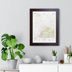 2012 Big Bend Topographic Framed Poster - StickerFab