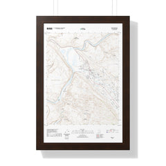 2020 Moab Topographic Framed Poster - StickerFab