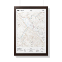 2020 Moab Topographic Framed Poster - StickerFab