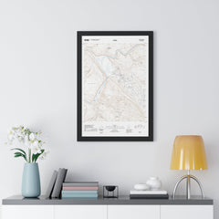 2020 Moab Topographic Framed Poster - StickerFab