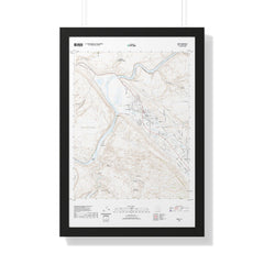 2020 Moab Topographic Framed Poster - StickerFab