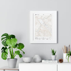 2020 Moab Topographic Framed Poster - StickerFab