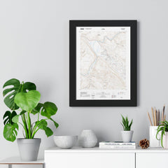 2020 Moab Topographic Framed Poster - StickerFab