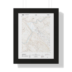 2020 Moab Topographic Framed Poster - StickerFab