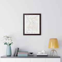 2020 Moab Topographic Framed Poster - StickerFab