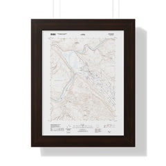 2020 Moab Topographic Framed Poster - StickerFab