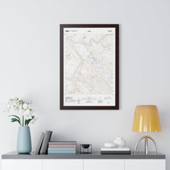 2020 Moab Topographic Framed Poster - StickerFab