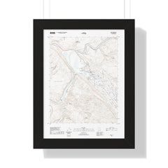 2020 Moab Topographic Framed Poster - StickerFab