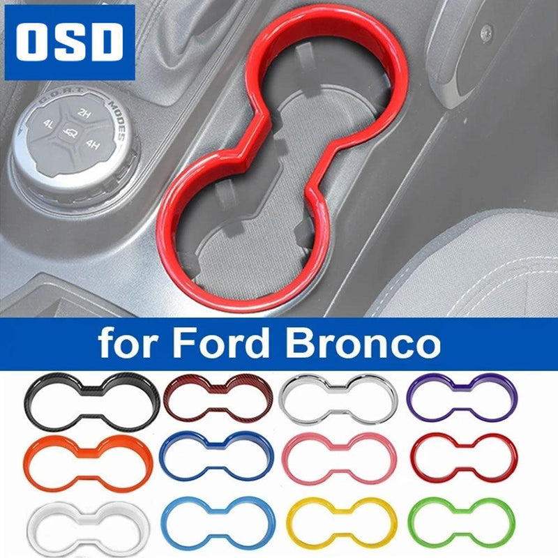 OSD Front Cup Holder Trim Inlay - 2021+ Bronco - StickerFab