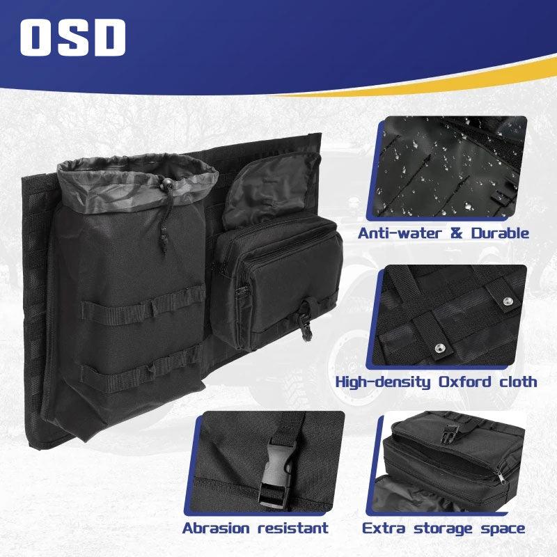 OSD Molle Tailgate Storage Rack / 2 Bags - 2021+ Bronco - StickerFab