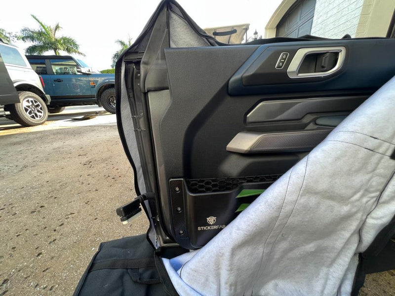 21 Offroad ABS FRONT Door Bins - 2021+ Bronco - StickerFab