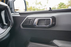 21 Offroad ABS Interior Door Handle Trim (Carbon Hydrographics) - 2021+ Bronco 4 Door - StickerFab