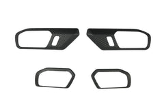 21 Offroad ABS Interior Door Handle Trim (Carbon Hydrographics) - 2021+ Bronco 4 Door - StickerFab