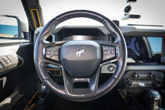 21 Offroad ABS Interior Steering Wheel Trim (Carbon Hydrographics) - 2021+ Bronco - StickerFab