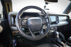 21 Offroad ABS Interior Steering Wheel Trim (Carbon Hydrographics) - 2021+ Bronco - StickerFab