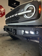 21 Offroad R Style Dual Output Fog Light Kit for HD OEM Modular Steel Bumper - 2021+ Bronco - StickerFab