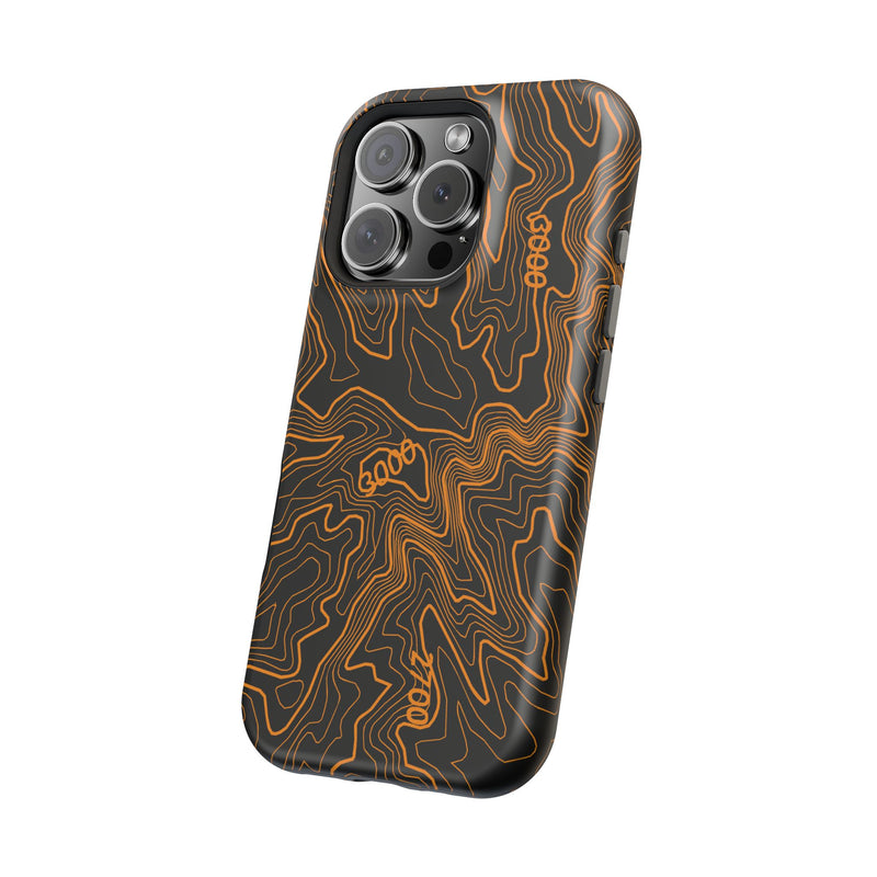 iPhone Magsafe Case - Badlands Topographic Design