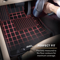 3D MAXpider Kagu Floor Mat 1st/2nd Row - 2021+ Bronco - StickerFab