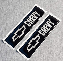 2x Domed Bowtie Emblem Inserts for Weathertech Floor Mats - Fits Chevy / Chevrolet - StickerFab