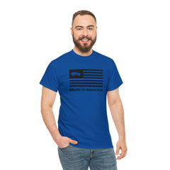 6th Gen Thin Blue Line Made in America Shirt - StickerFab