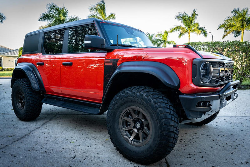 3D Carbon B Pillar Protection Kit - 2021+ Bronco 4 Door - StickerFab