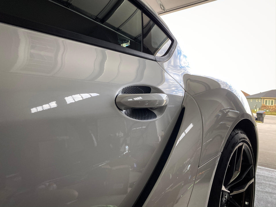 3D Carbon Door Cup Protectors - 2020+ Supra - StickerFab
